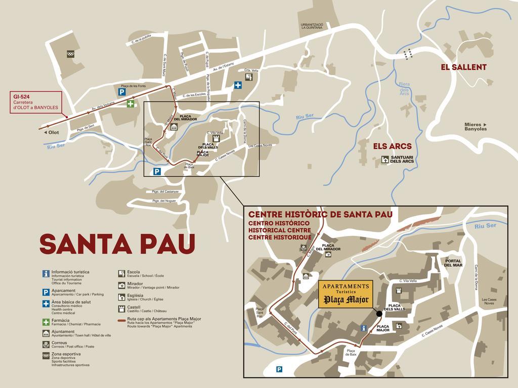 Allotjaments Placa Major-Grevol 산타 파우 외부 사진